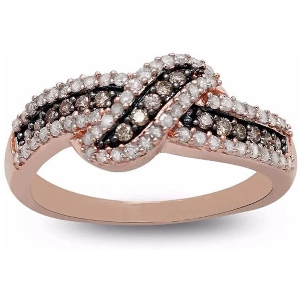1/2 carat Natural Diamond Chocolate Champagne Ring